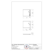Rechteckduschwanne Easytray E, 90 x 80 x 2,5 cm, weiß