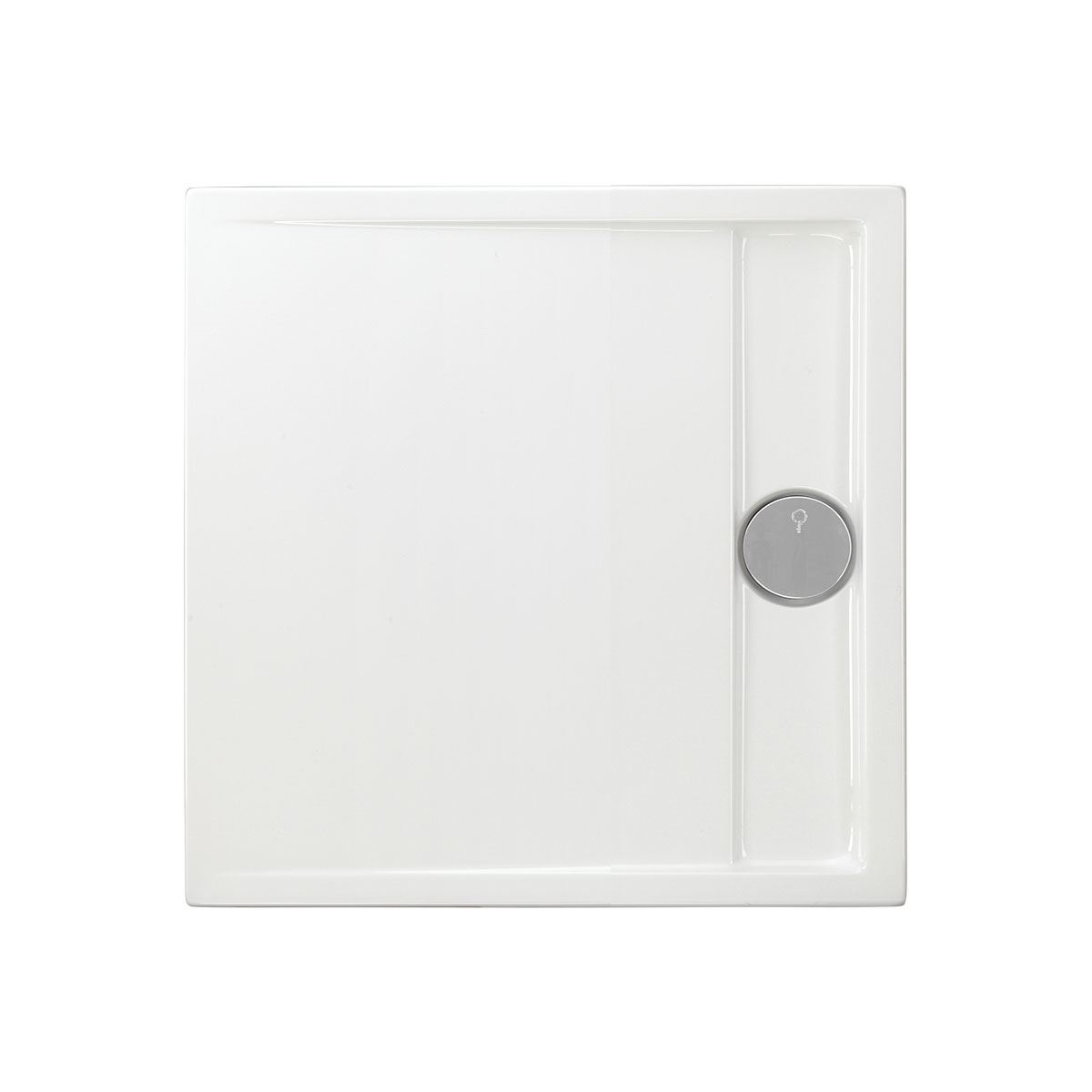 Viereckduschwanne Easytray E, 90 x 90 x 2,5 cm, weiß