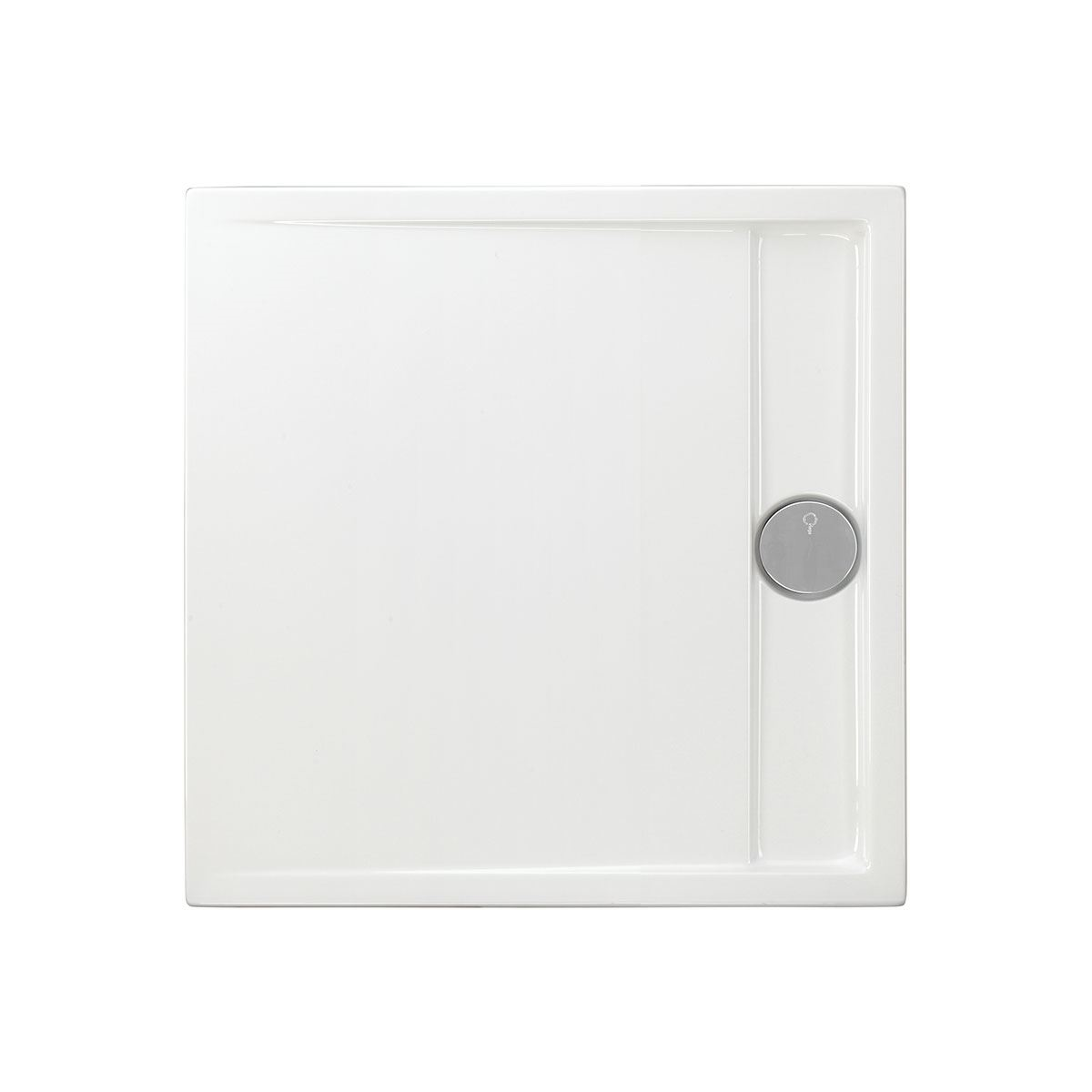 Viereckduschwanne Easytray E, 100 x 100 x 2,5 cm, weiß