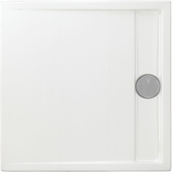 Viereckduschwanne Easytray E, 100 x 100 x 2,5 cm, weiß