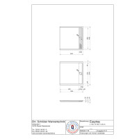 Viereckduschwanne Easytray E, 100 x 100 x 2,5 cm, weiß