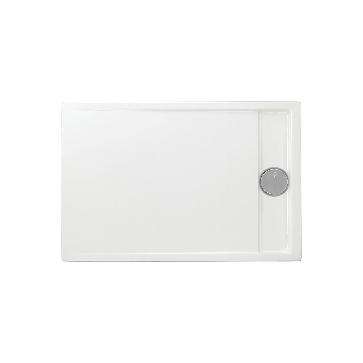 Rechteckduschwanne Easytray E, 120 x 80 x 2,5 cm, weiß