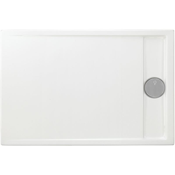 Rechteckduschwanne Easytray E, 120 x 80 x 2,5 cm, weiß