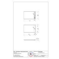 Rechteckduschwanne Easytray E, 120 x 80 x 2,5 cm, weiß