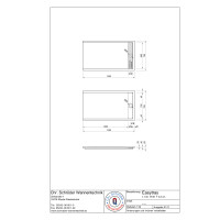 Rechteckduschwanne Easytray E, 140 x 80 x 2,5 cm, weiß