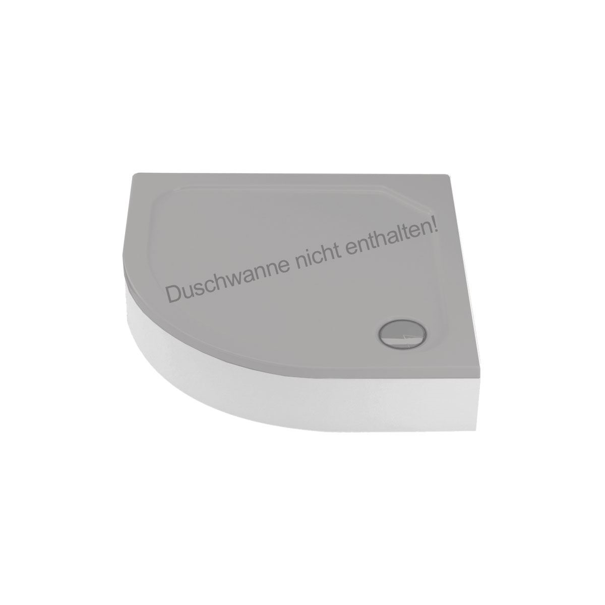 Schürze für Viertelkreisduschwanne Asta, 80 x 80 x