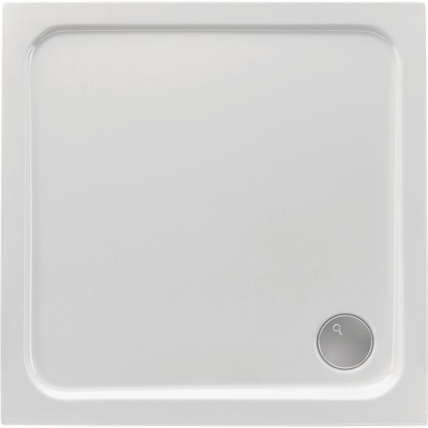 Viereckduschwanne Tia Plus E, 80 x 80 x 3 cm, weiß