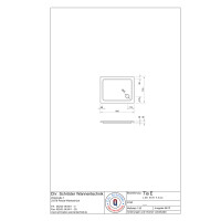 Rechteckduschwanne Tia Plus E, 90 x 70 x 3 cm, weiß
