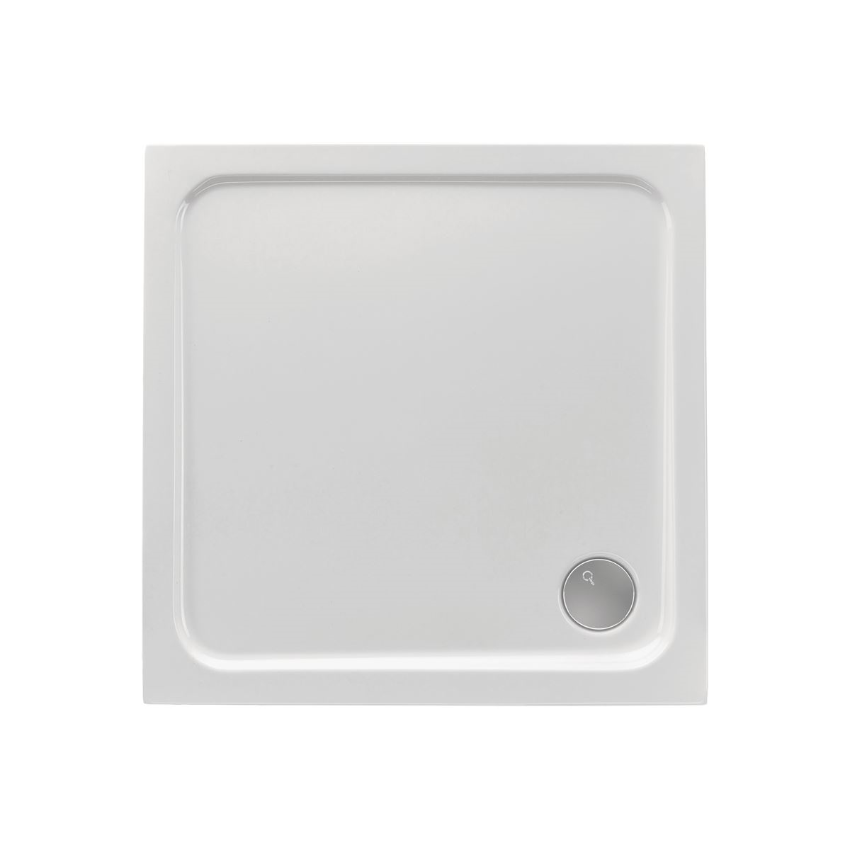 Viereckduschwanne Tia Plus E, 100 x 100 x 3 cm, weiß