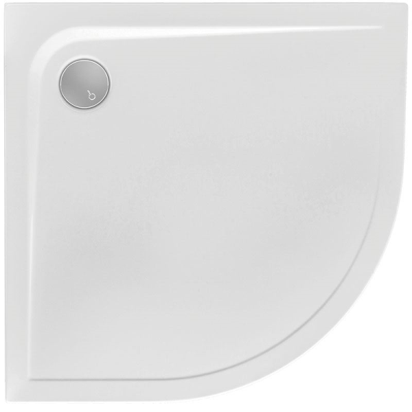 Viertelkreisduschwanne Ramera R, 90 x 90 x 2 cm, weiß R55