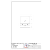 Rechteckduschwanne Flat New E, 120 x 90 x 2 cm, weiß inkl. CS-Finish-Dichtsystem