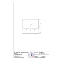Rechteckduschwanne Flat New E, 160 x 90 x 2,5 cm, weiß inkl. CS-Finish-Dichtsystem