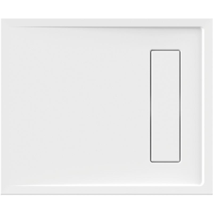 Rechteckduschwanne Lyon E, 90 x 75 x 2,5 cm, weiß, ohne Rinnenabdeckung