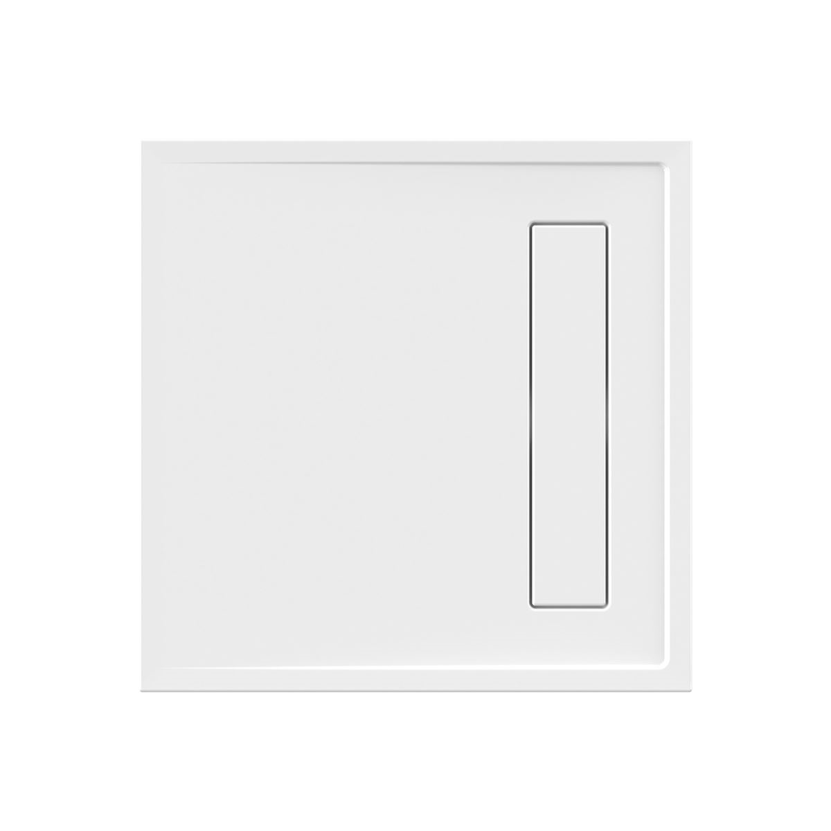 Viereckduschwanne Lyon E, 90 x 90 x 2,5 cm, weiß ohne 