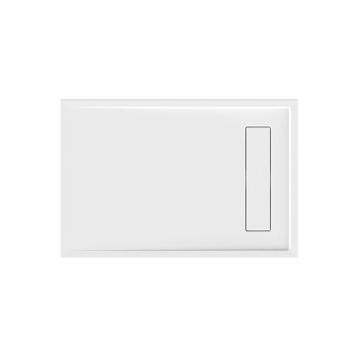 Rechteckduschwanne Lyon E, 120 x 80 x 2,5 cm, weiß ohn