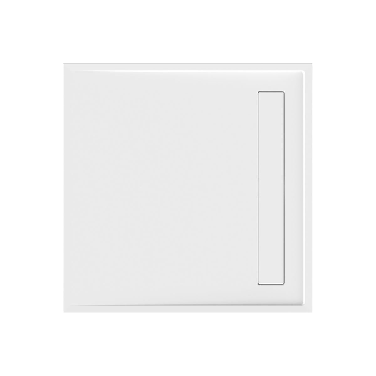 Viereckduschwanne Lyon E, 120 x 120 x 2,5 cm, weiß ohn