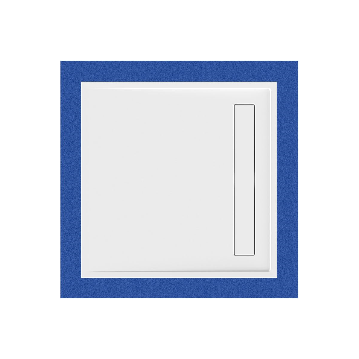 Viereckduschwanne Lyon E, 120 x 120 x 2,5 cm, weiß ohn