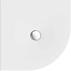 Viertelkreisduschwanne Flat New R, 90 x 90 x 1,5 cm, weiß, R 55