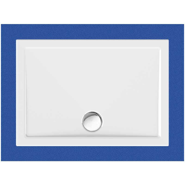 Rechteckduschwanne Sito E, 100 x 70 x 2,5 cm, weiß inkl. CS-Finish-Dichtsystem