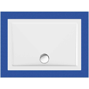 Rechteckduschwanne Sito E, 100 x 70 x 2,5 cm, weiß inkl. CS-Finish-Dichtsystem