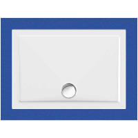 Rechteckduschwanne Sito E, 100 x 70 x 2,5 cm, weiß inkl. CS-Finish-Dichtsystem