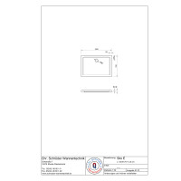 Rechteckduschwanne Sito E, 100 x 70 x 2,5 cm, weiß inkl. CS-Finish-Dichtsystem