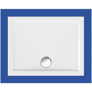 Rechteckduschwanne Sito E, 100 x 80 x 2,5 cm, weiß inkl. CS-Finish-Dichtsystem