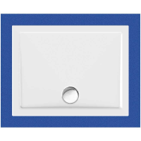 Rechteckduschwanne Sito E, 100 x 80 x 2,5 cm, weiß inkl. CS-Finish-Dichtsystem