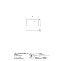 Rechteckduschwanne Sito E, 120 x 70 x 2,5 cm, weiß, inkl. CS-Finish-Dichtsystem