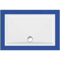 Rechteckduschwanne Sito E, 120 x 75 x 2,5 cm, weiß inkl. CS-Finish-Dichtsystem