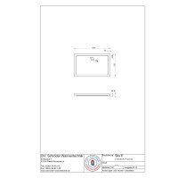 Rechteckduschwanne Sito E, 120 x 75 x 2,5 cm, weiß inkl. CS-Finish-Dichtsystem