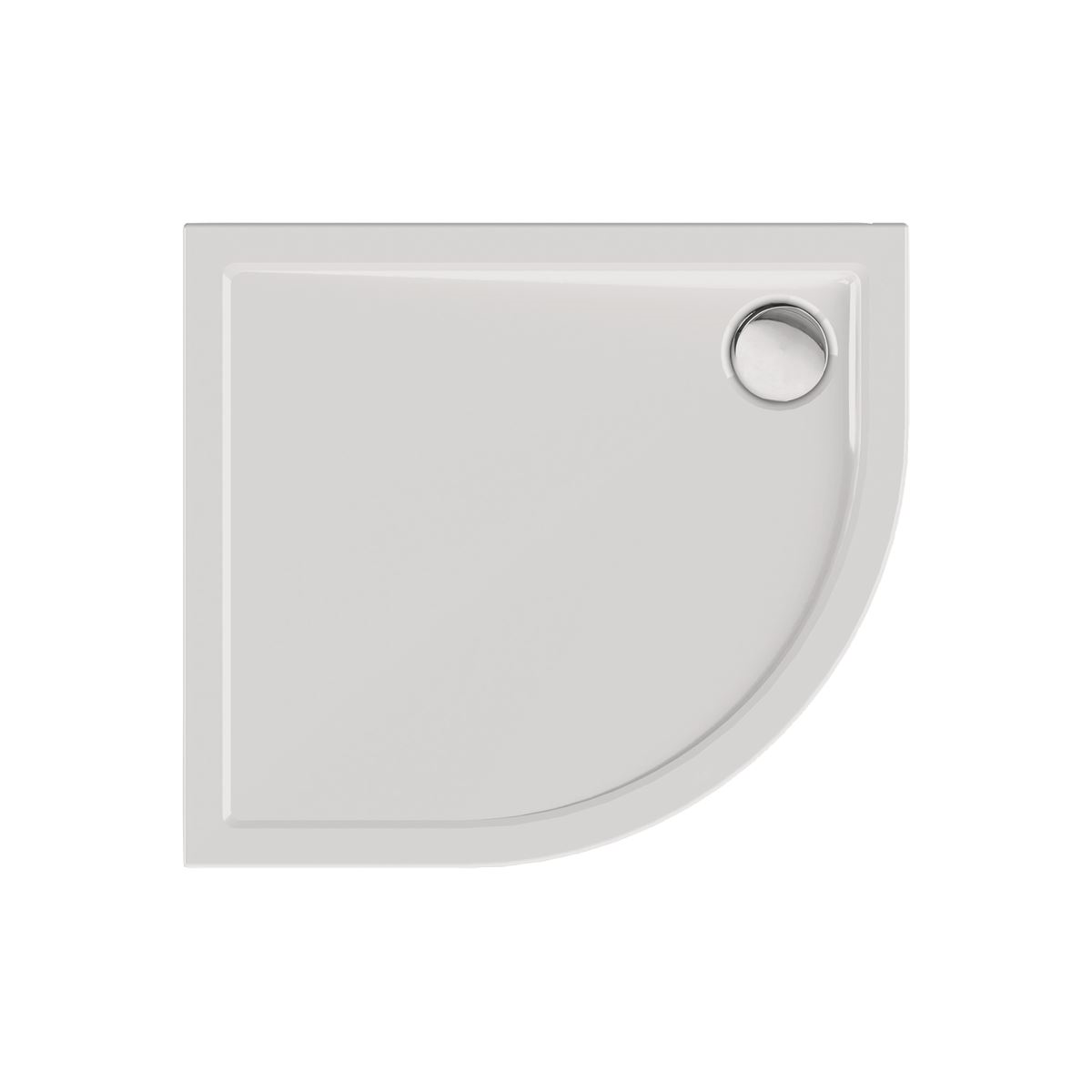 Viertelkreisduschwanne Sito R, 80 x 90 x 2,5 cm, R 55