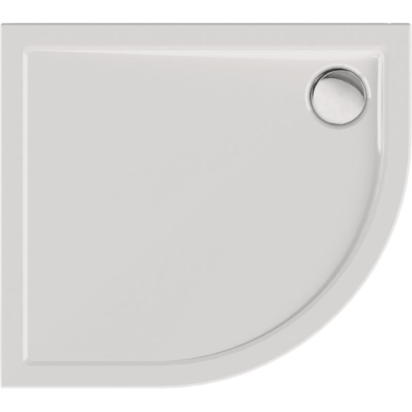 Viertelkreisduschwanne Sito R, 80 x 90 x 2,5 cm, R 55, links