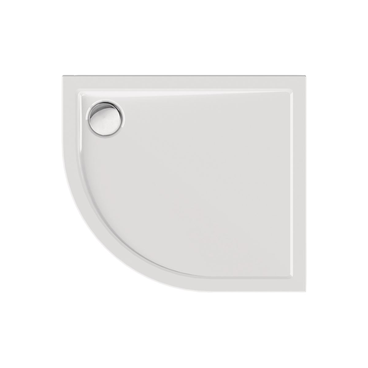 Viertelkreisduschwanne Sito R, 90 x 80 x box