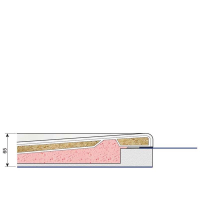 Viertelkreisduschwanne Sito R, 90 x 80 x 2,5 cm, weiß rechts, inkl. CS-Finish-Dichtsystem