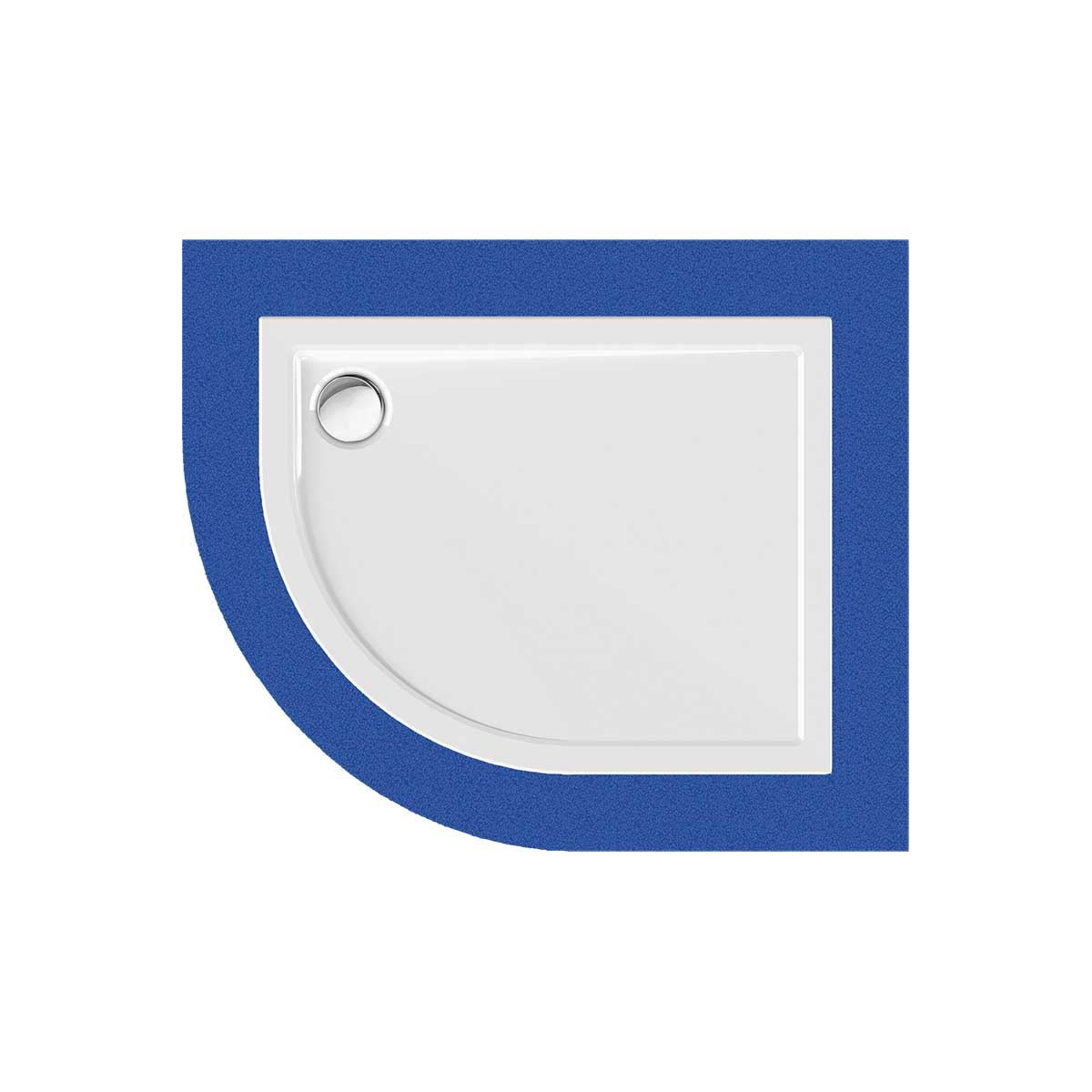 Viertelkreisduschwanne Sito R, 100 x 80  box
