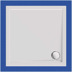 Viereckduschwanne Sito E, 120 x 120 x 2,5 cm, weiß inkl. CS-Finish-Dichtsystem
