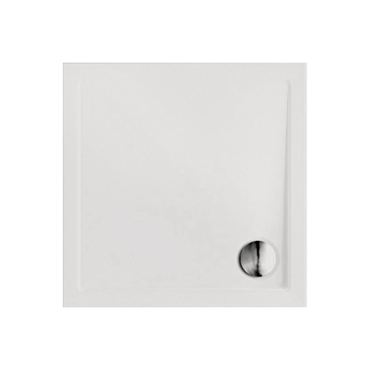 Viereckduschwanne Sito E, 90 x 90 x 2,5 cm, weiß