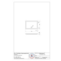 Rechteckduschwanne Mariana E, 120 x 80 x 4 cm, weiß