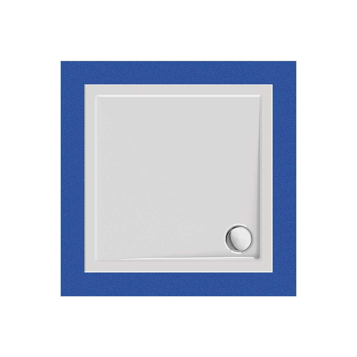 Viereckduschwanne Sito E, 80 x 80 x 2,5 cm, weiß inkl.