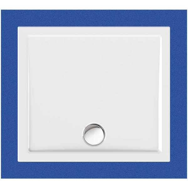 Rechteckduschwanne Sito E, 90 x 80 x 2,5 cm, weiß inkl. CS-Finish-Dichtsystem