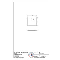 Rechteckduschwanne Sito E, 90 x 80 x 2,5 cm, weiß inkl. CS-Finish-Dichtsystem