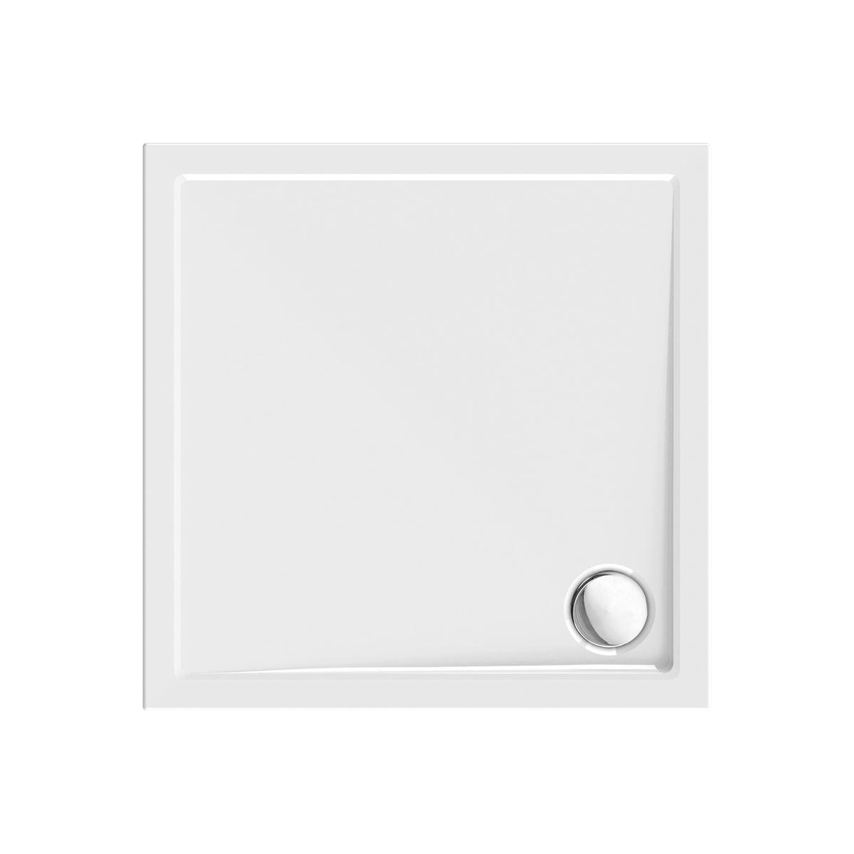 Viereckduschwanne Sito E, 100 x 100 x 2,5 cm, weiß