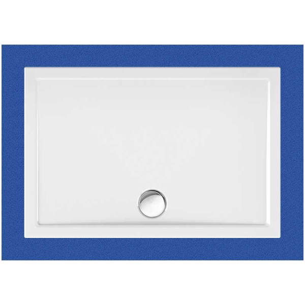 Rechteckduschwanne Sito E, 120 x 80 x 2,5 cm, weiß, inkl. CS-Finish-Dichtsystem
