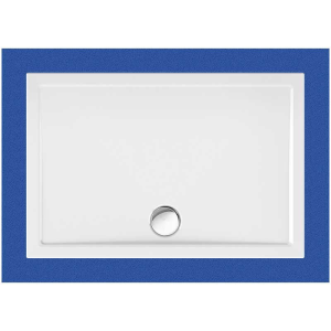 Rechteckduschwanne Sito E, 120 x 80 x 2,5 cm, weiß, inkl. CS-Finish-Dichtsystem