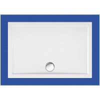 Rechteckduschwanne Sito E, 120 x 80 x 2,5 cm, weiß, inkl. CS-Finish-Dichtsystem