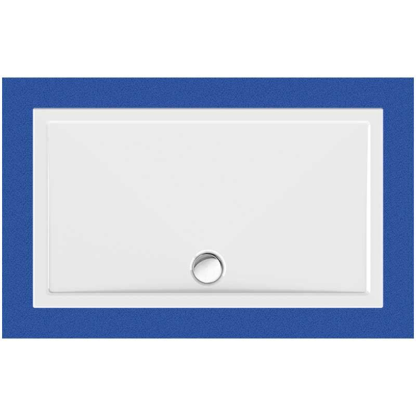 Rechteckduschwanne Sito E, 140 x 80 x 2,5 cm, weiß inkl. CS-Finish-Dichtsystem