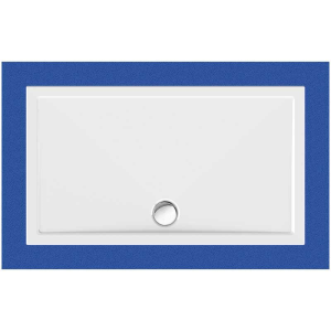 Rechteckduschwanne Sito E, 140 x 80 x 2,5 cm, weiß inkl. CS-Finish-Dichtsystem