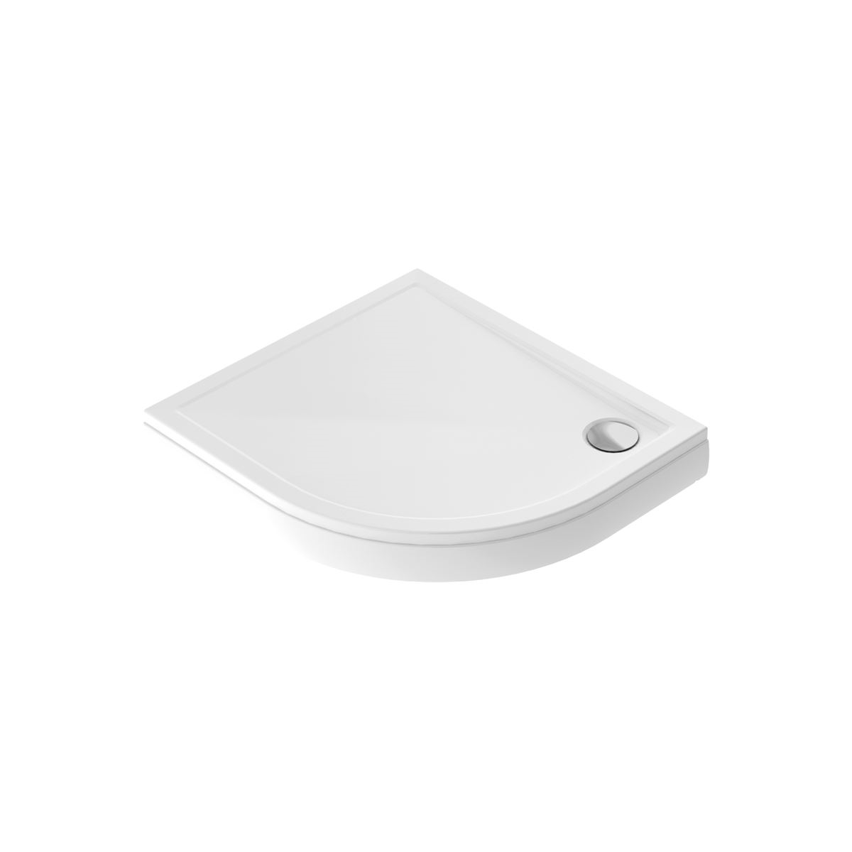 Viertelkreisduschwanne Sito R, 90 x 100 x 2,5 cm, weiß
