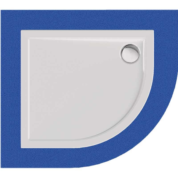 Viertelkreisduschwanne Sito R, 90 x 100 x 2,5 cm,  inkl. CS-Finish-Dichtsystem